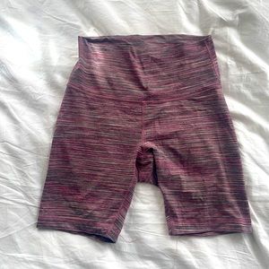 Lulu pink bike shorts